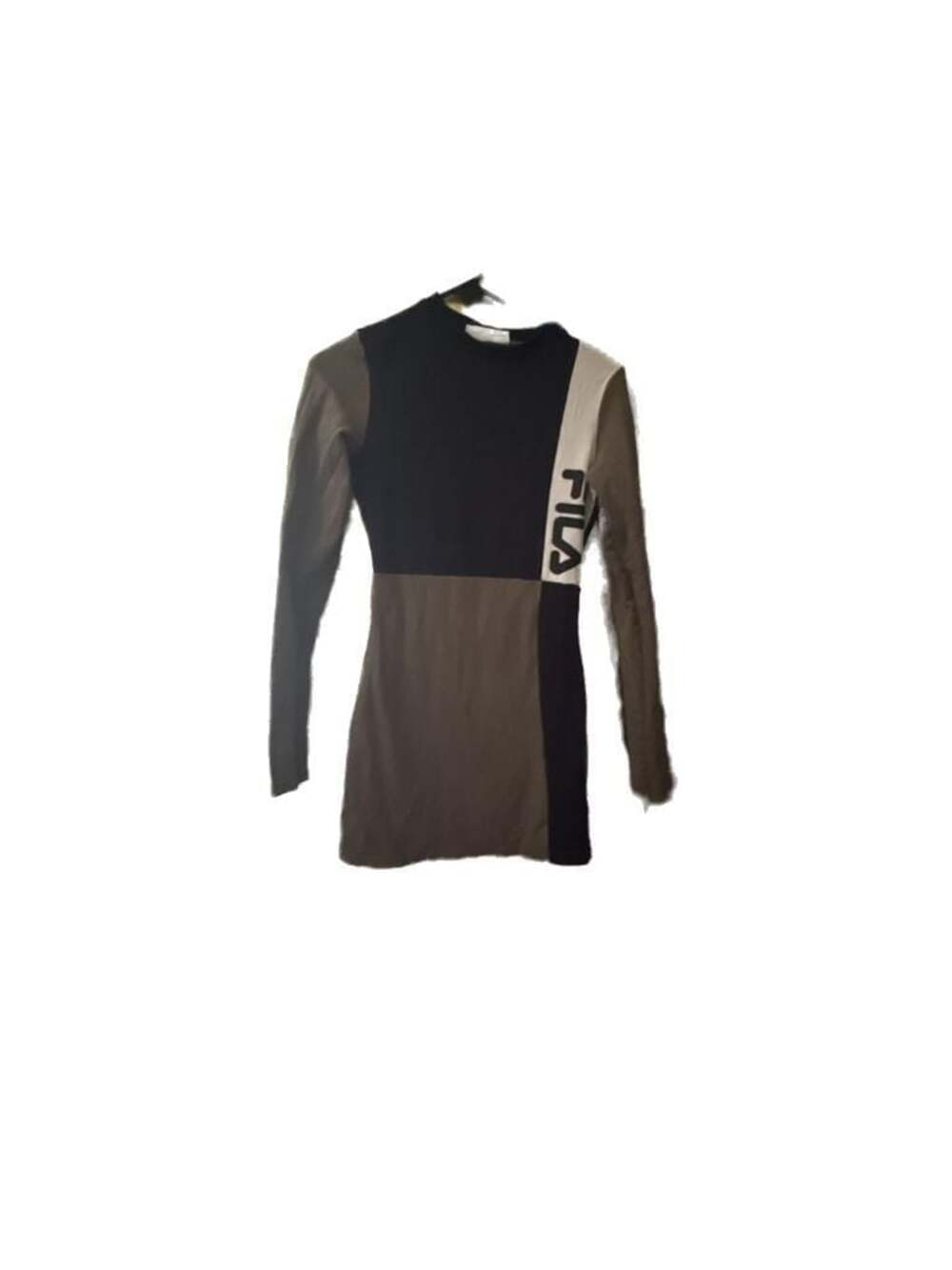 Fila Colorblock Long Sleeve Mock Neck Dress Size S
